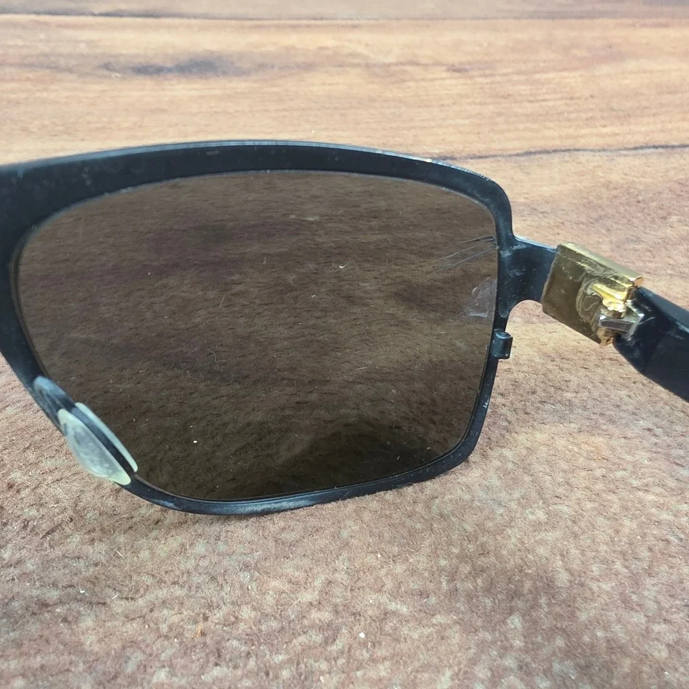 Affliction Rebel Sunglasses Mens OS Black Gold Good Fleur De Lis Gothic Aviator